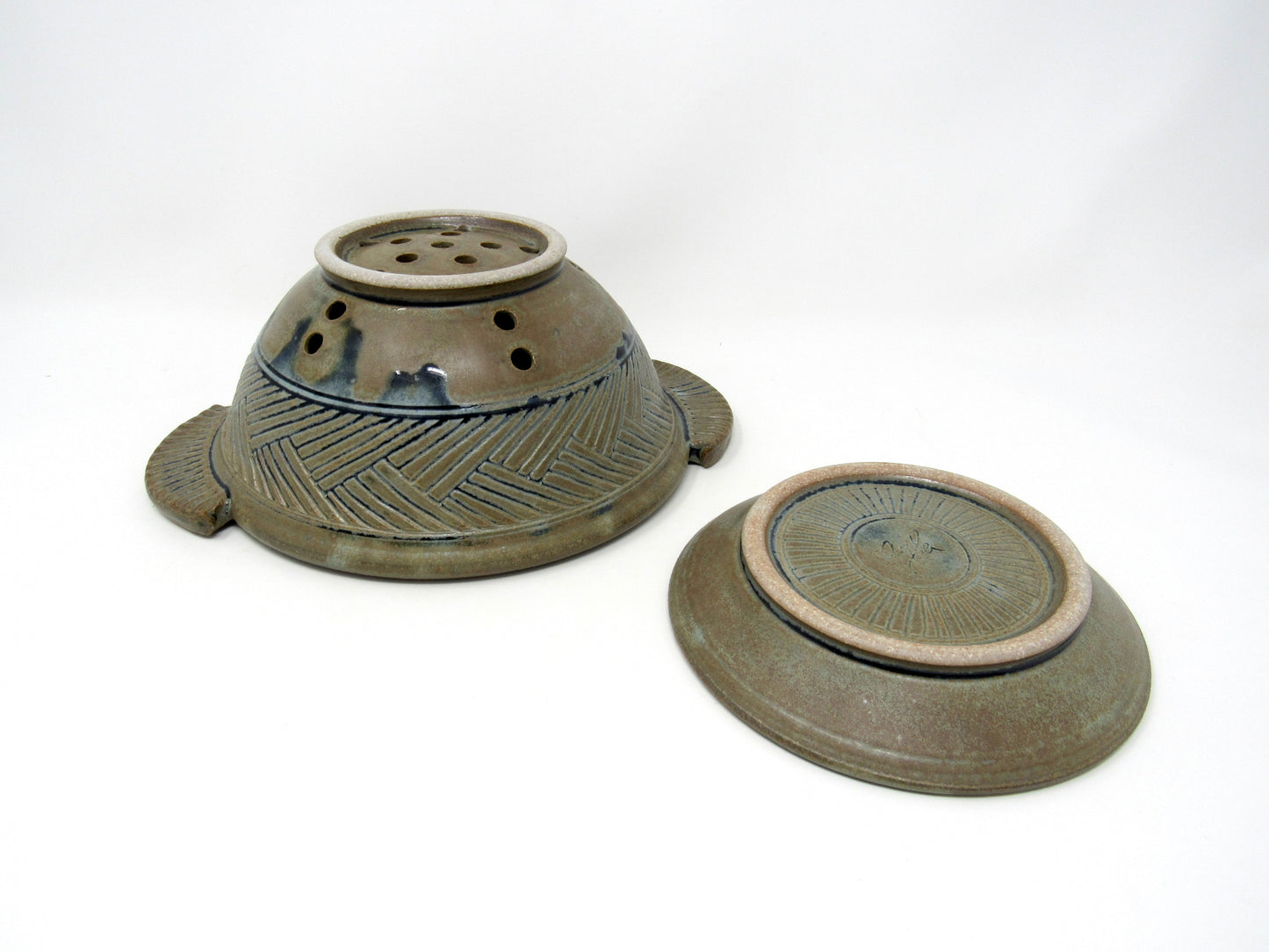 Geometric Berry Bowl in Blue Ridge