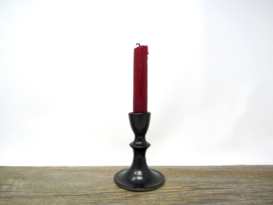 Candlestick in Matte Black