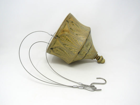 Art Deco Hanging Planter in Goldenrod #2