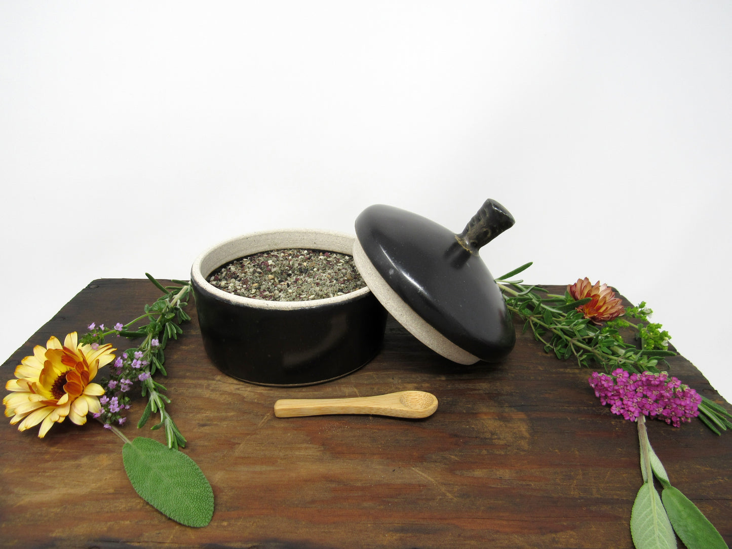 Salt Jar and Seasoning Salt Set #9 (Collab with Nettles and Petals NW)