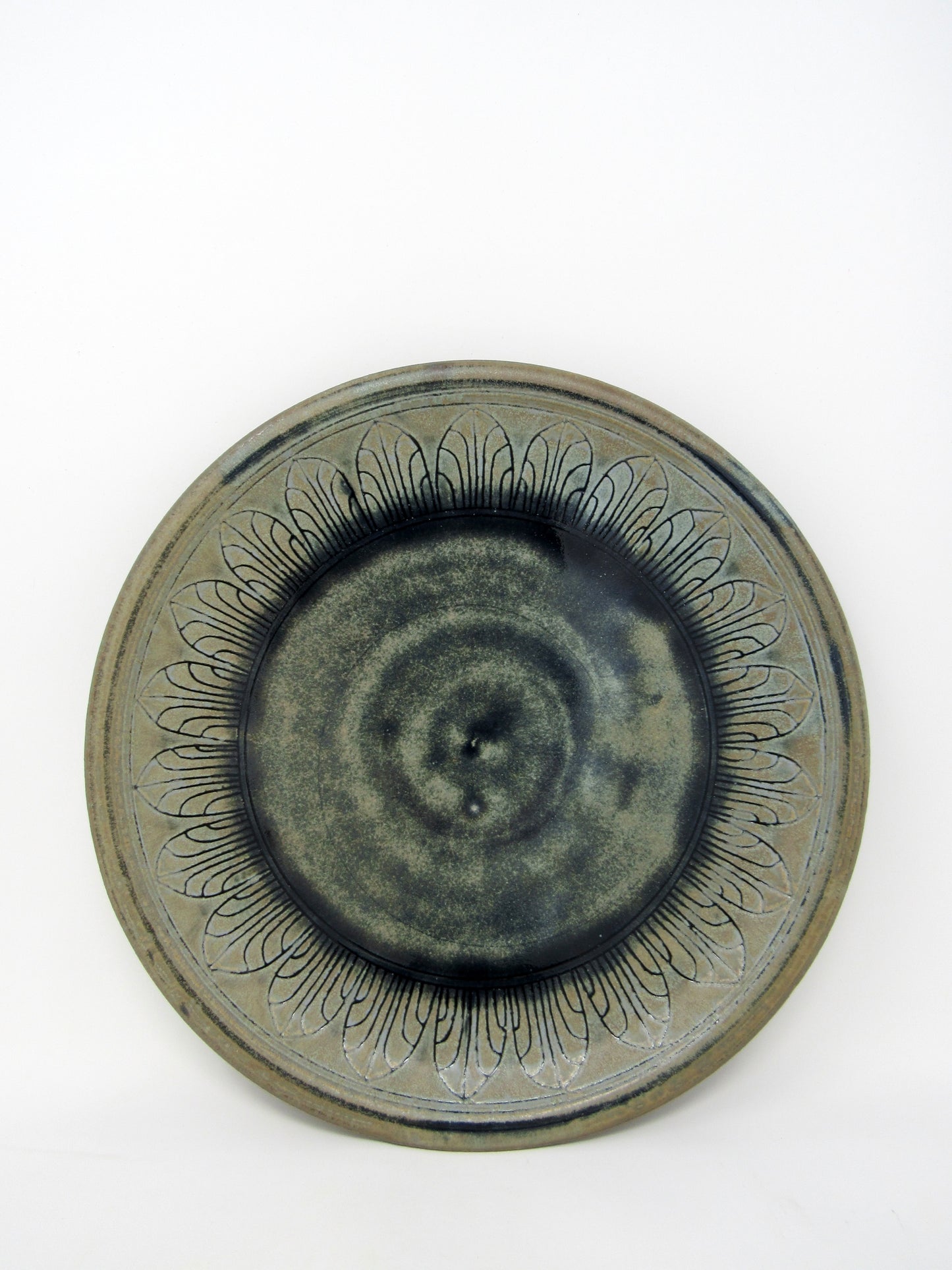 Art Deco Arches Dinner Plate in Blue Ridge