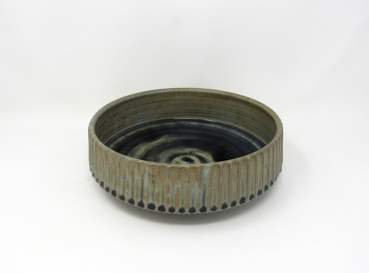 Fluted Serving Bowl in Blue Ridge