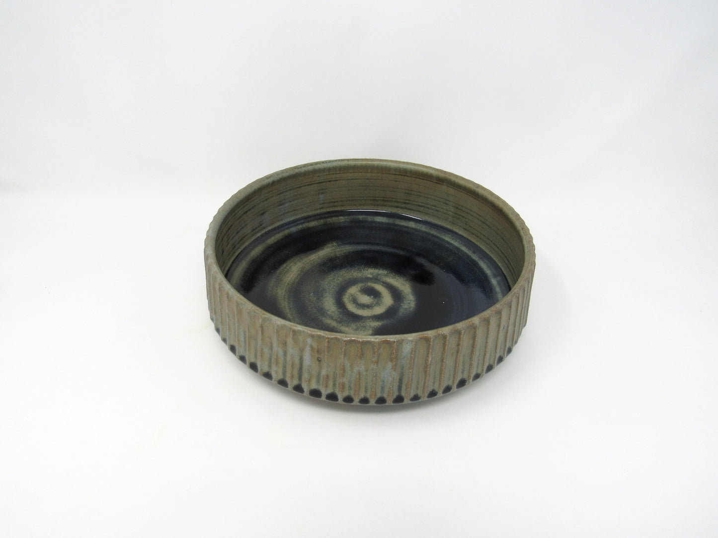 Fluted Serving Bowl in Blue Ridge