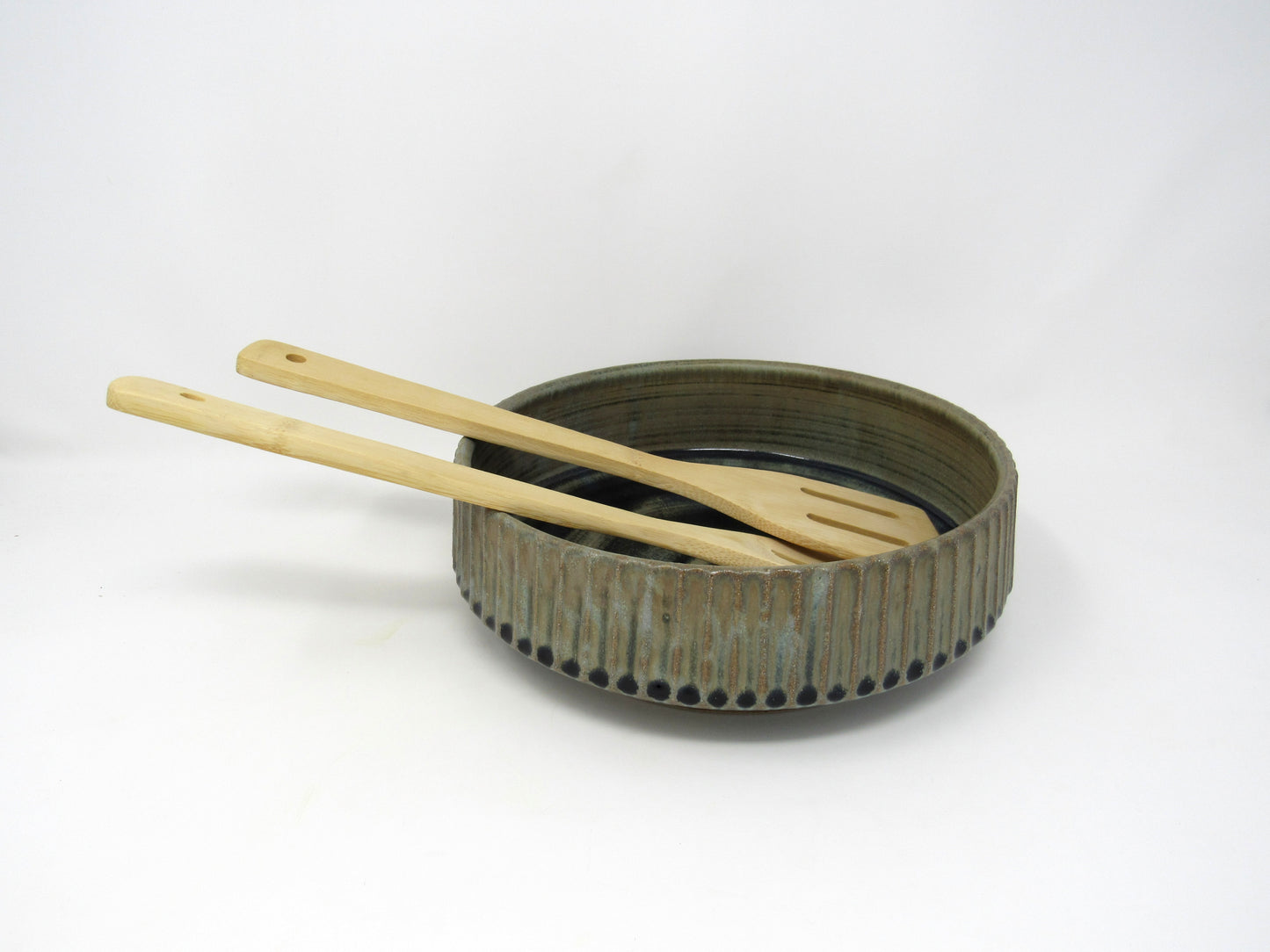 Fluted Serving Bowl in Blue Ridge