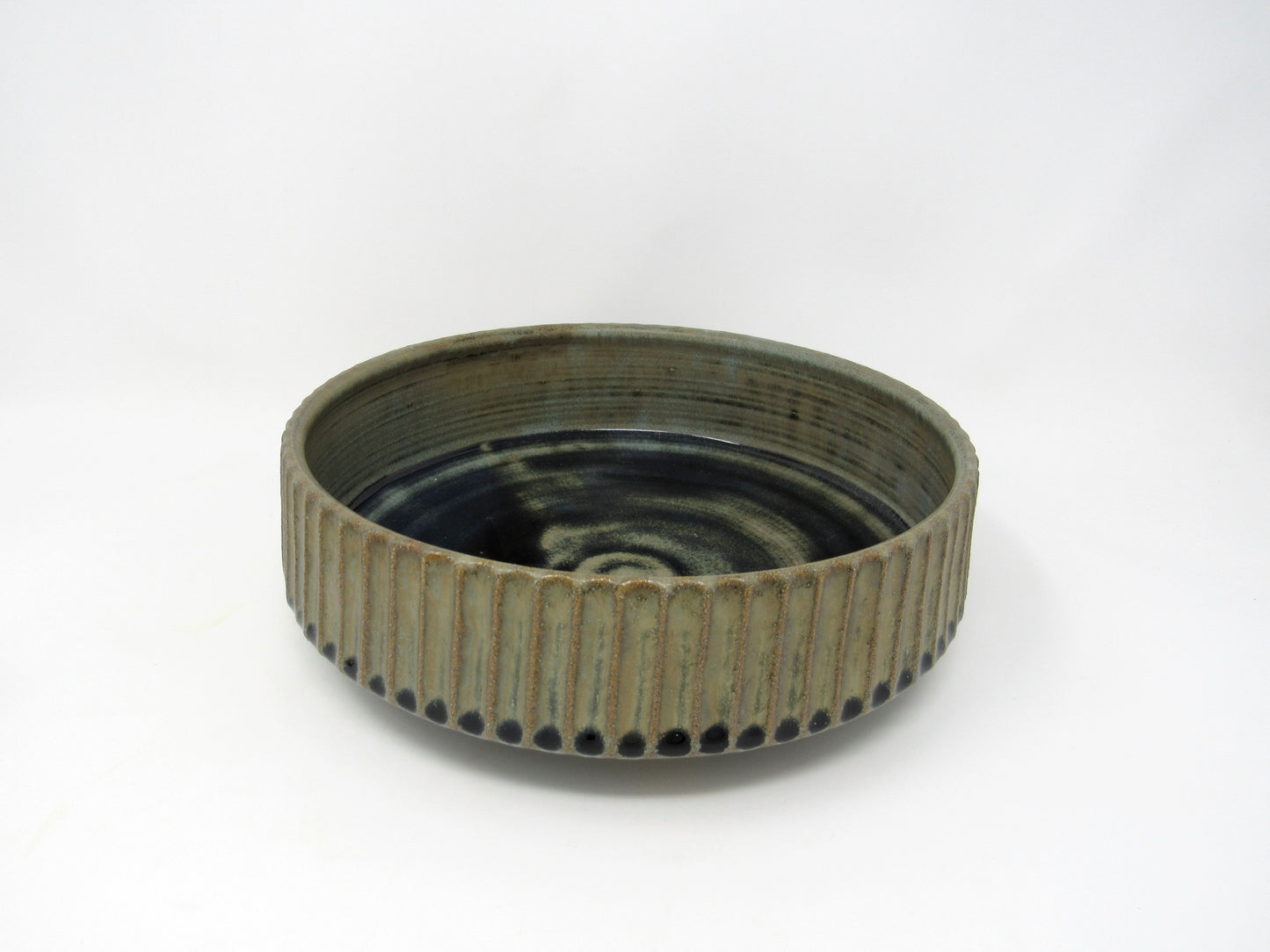 Fluted Serving Bowl in Blue Ridge