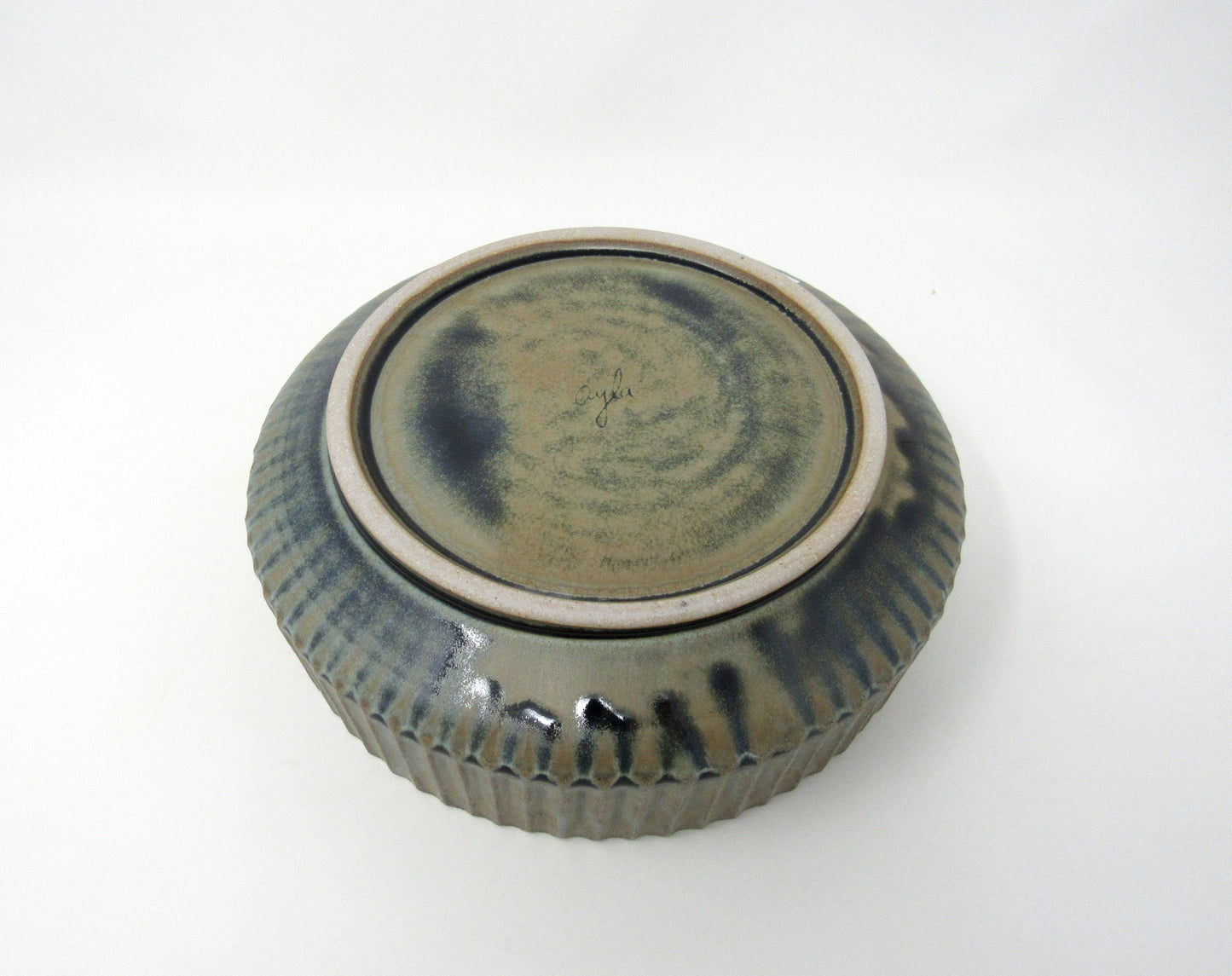 Fluted Serving Bowl in Blue Ridge
