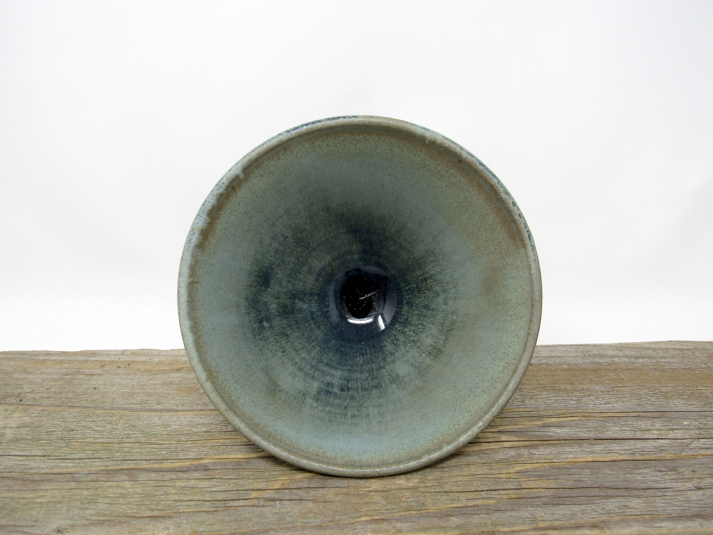 Leaf Pattern Rice Bowl in Blue Ridge
