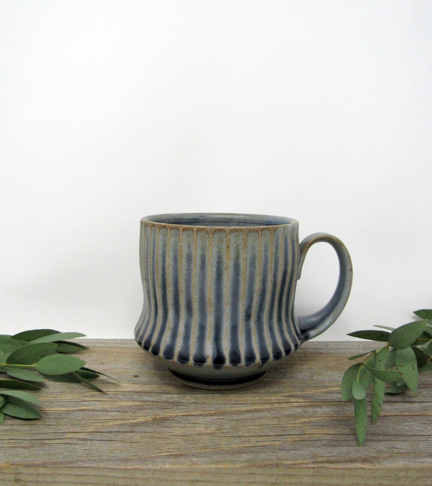 Fluted Mug in Blue