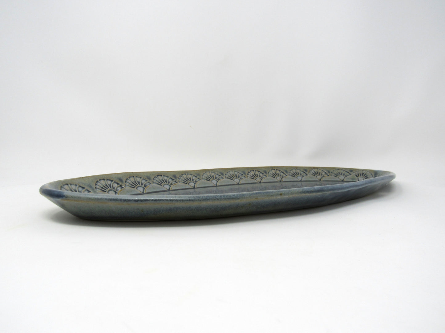 Oval Art Deco Stamped Serving Tray
