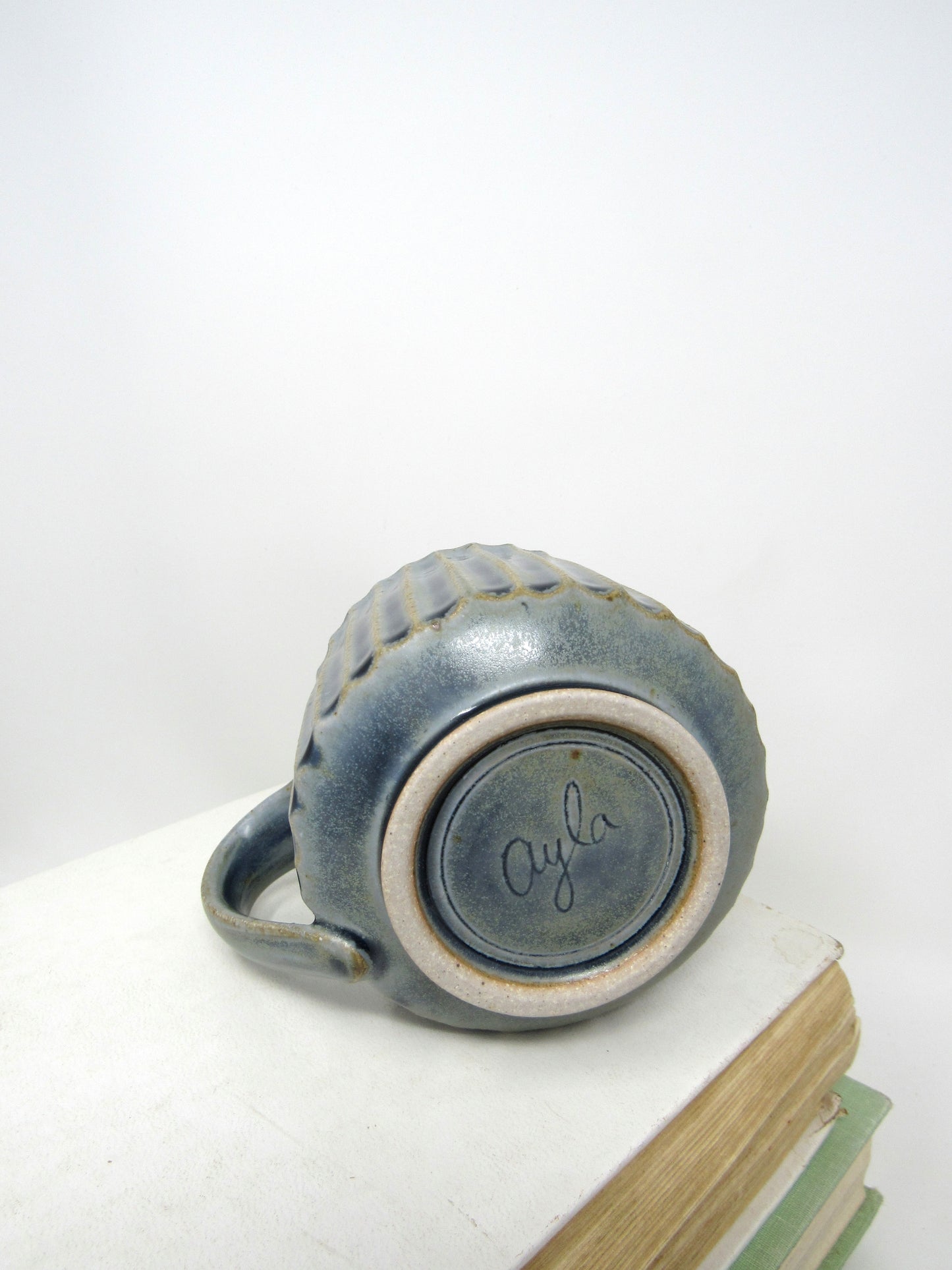 Fluted Mug in Blue #3
