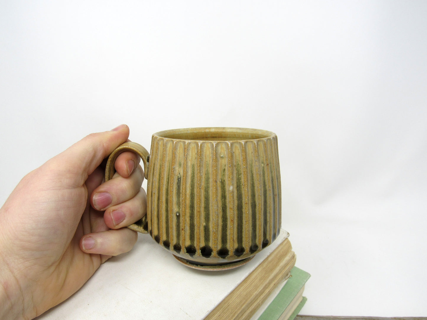 Fluted Mug in Goldenrod