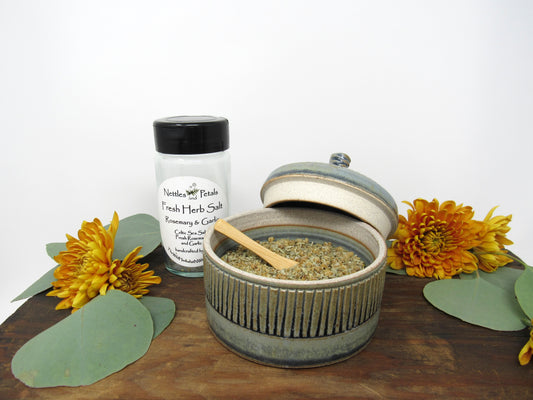 Salt Jar and Seasoning Salt Set #17 (Collab with Nettles and Petals NW)