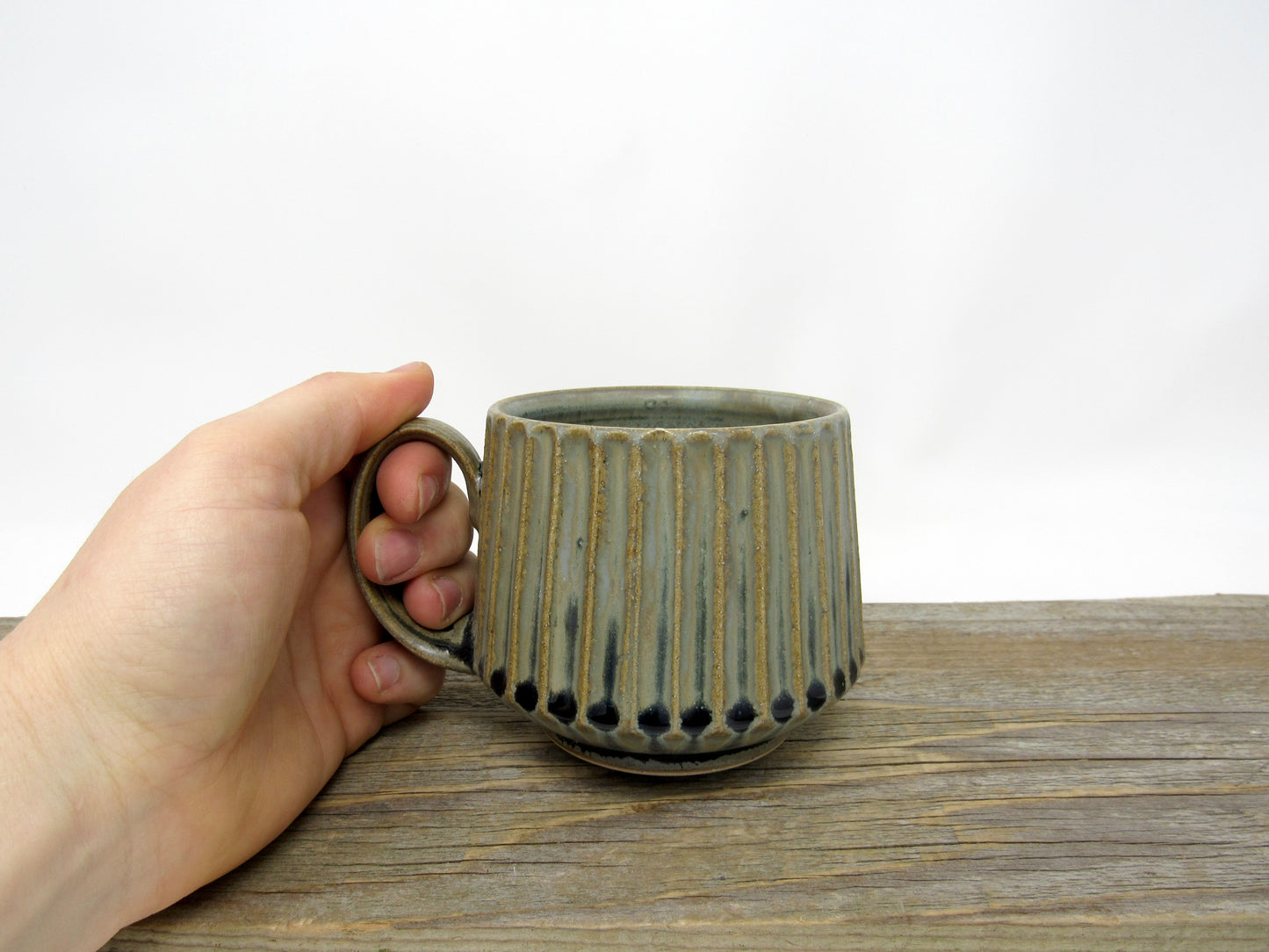 Fluted Mug in Blue Ridge #2