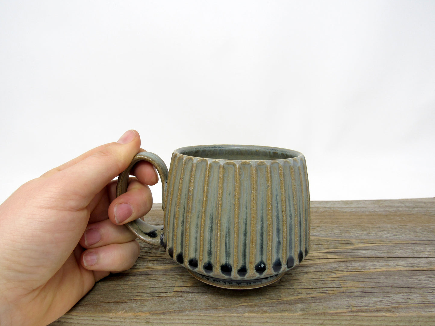 Fluted Mug in Blue Ridge #1