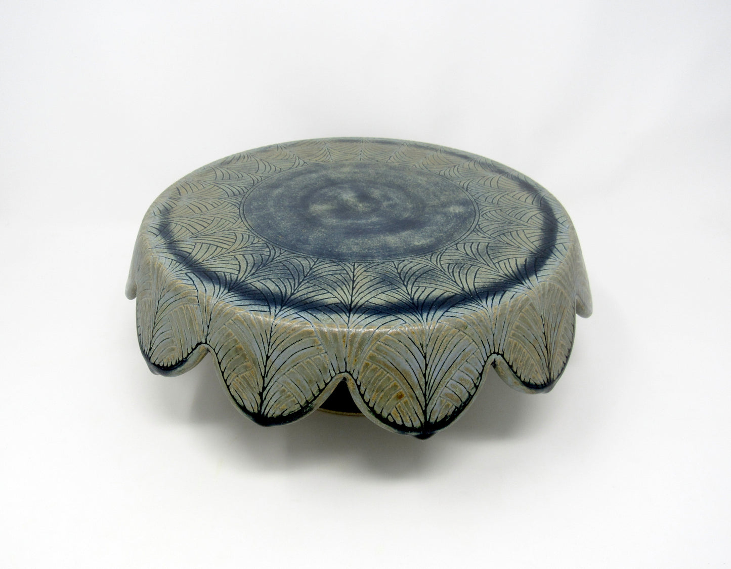 Herringbone Cake Stand in Blue Ridge