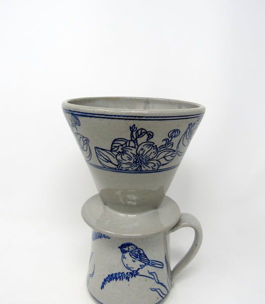 Dogwood Flower Pourover Coffee Cone **slightly discounted