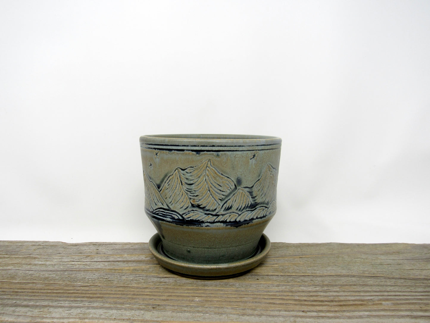 Mountain Landscape Planter in Blue Ridge