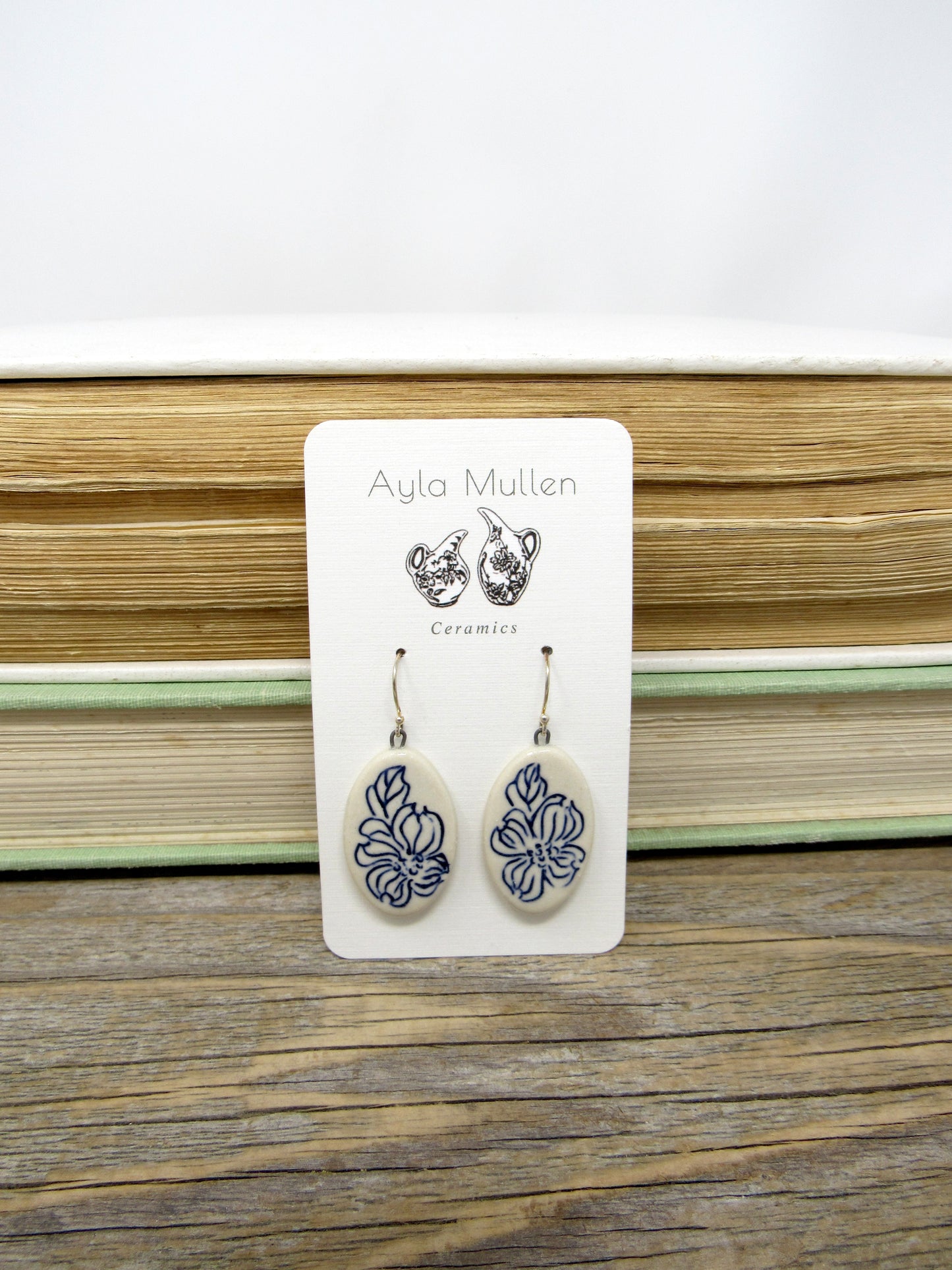 Oval Dogwood Earrings