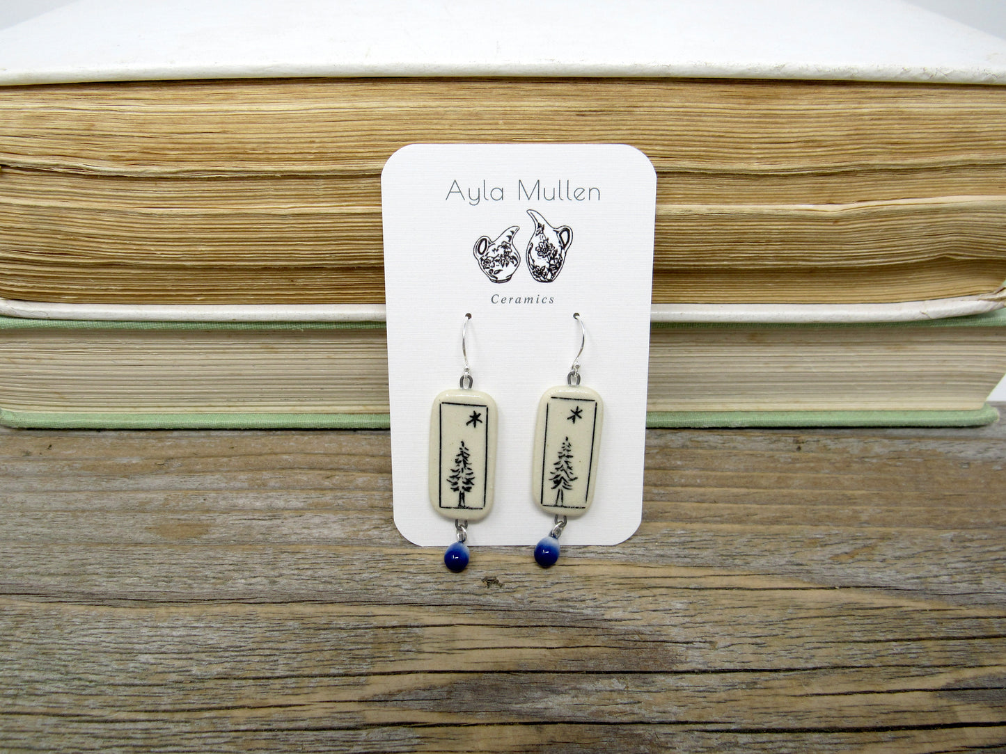 Evergreen Trees Earrings with Dangles