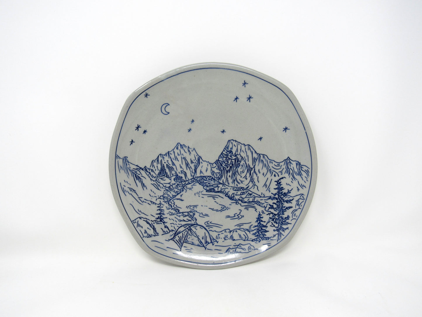 "Camping at Tank Lakes" Dinner Plate