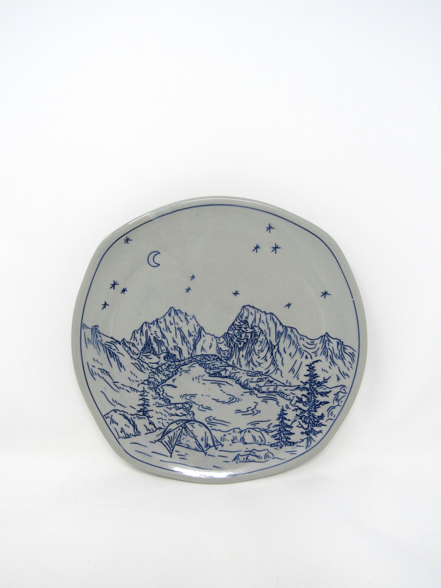 "Camping at Tank Lakes" Dinner Plate