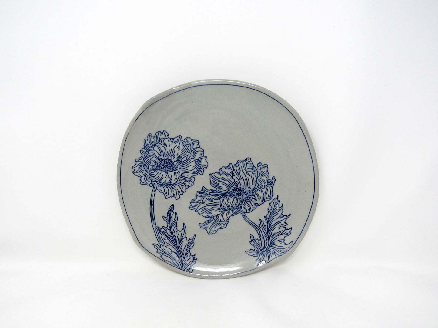 Poppy Flower Dinner Plate