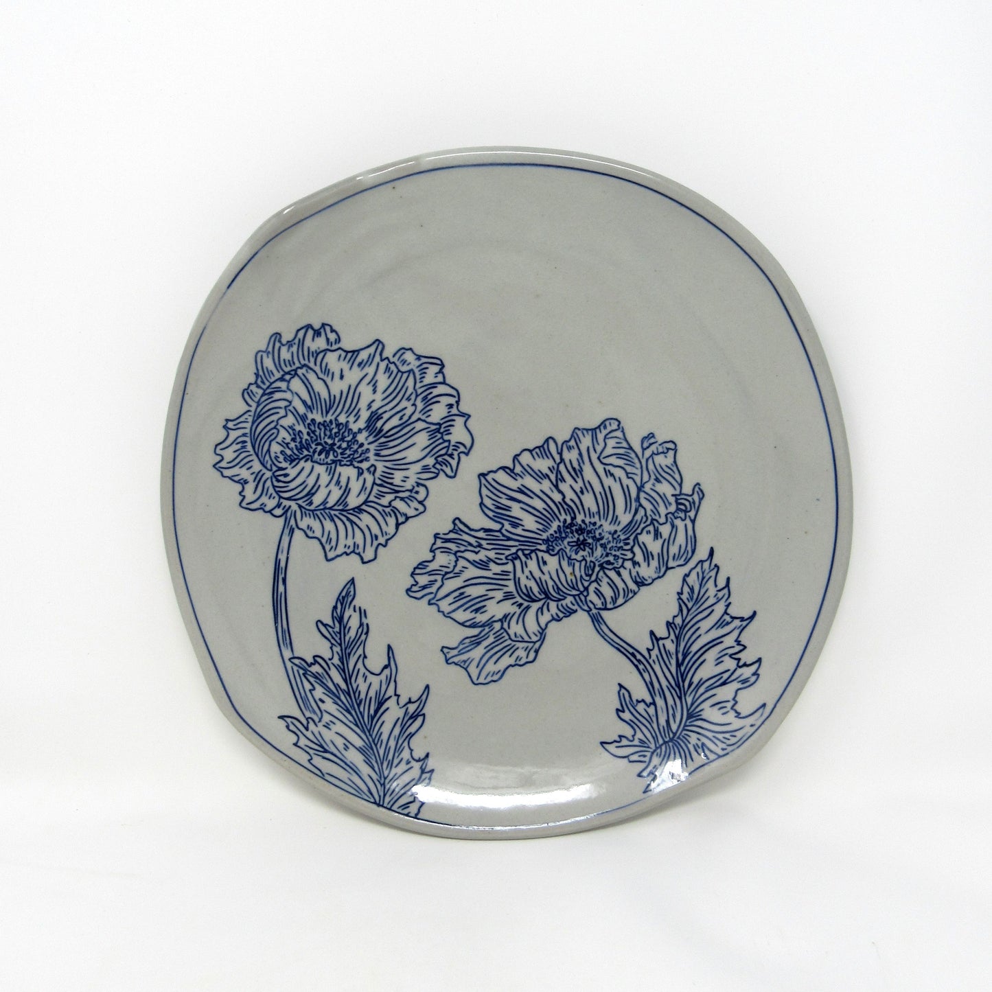 Poppy Flower Dinner Plate