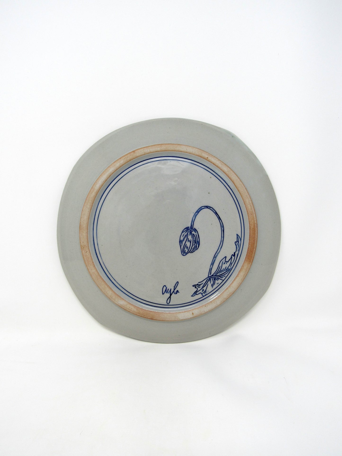 Poppy Flower Dinner Plate
