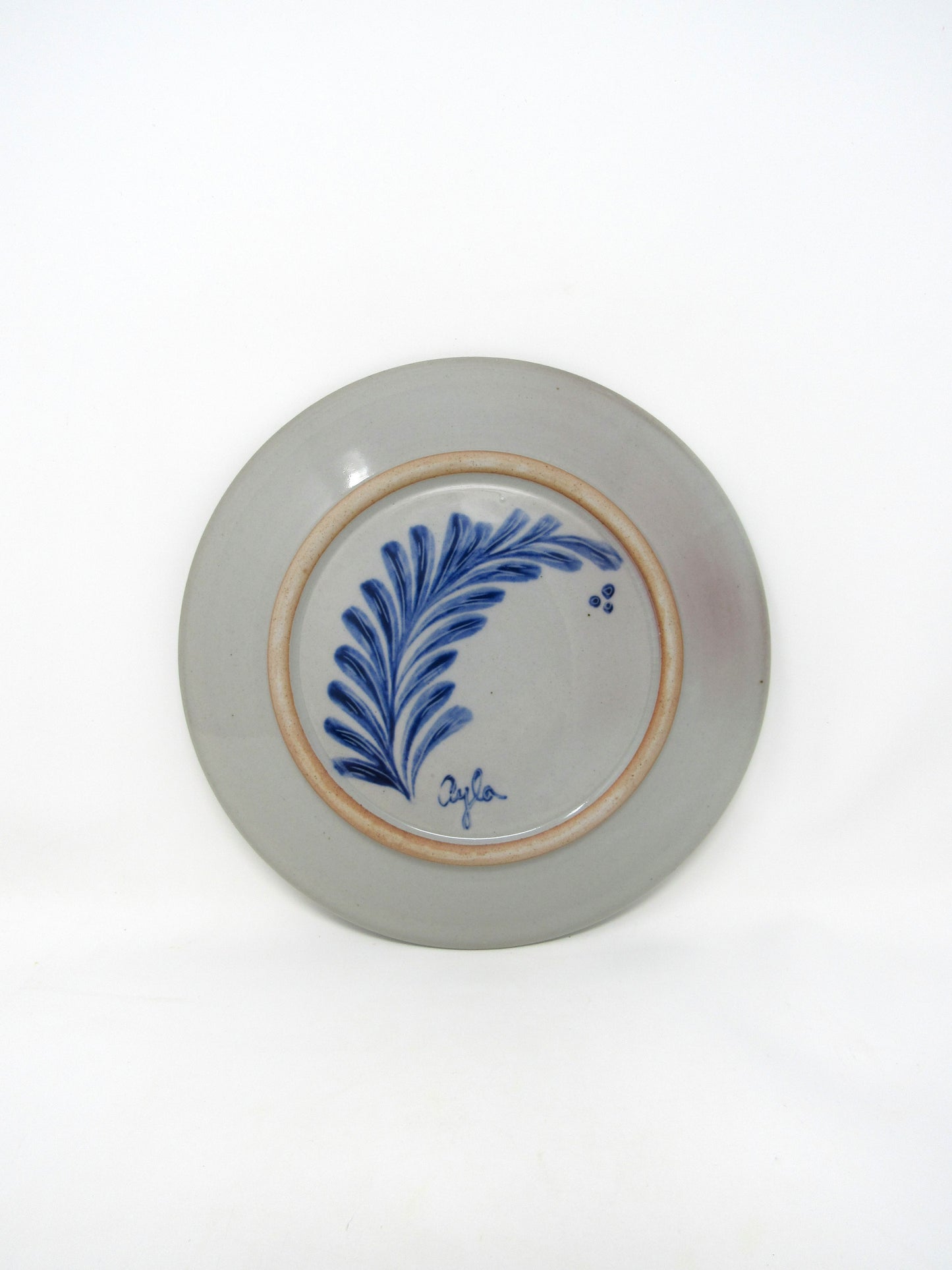 Lunch Plate with Brushwork #1