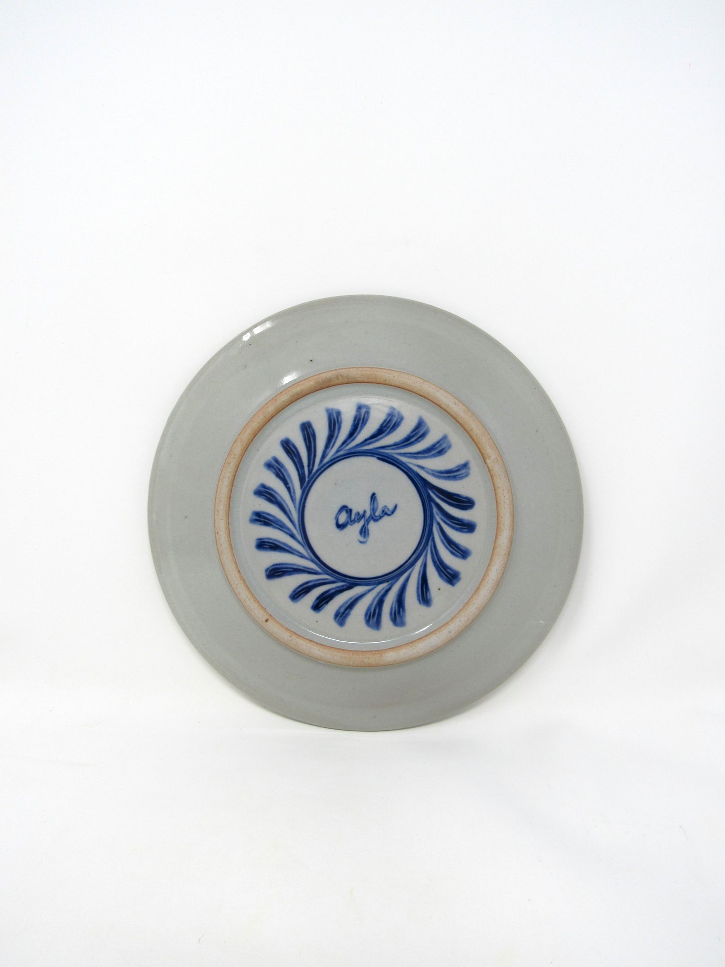 Lunch Plate with Brushwork #2