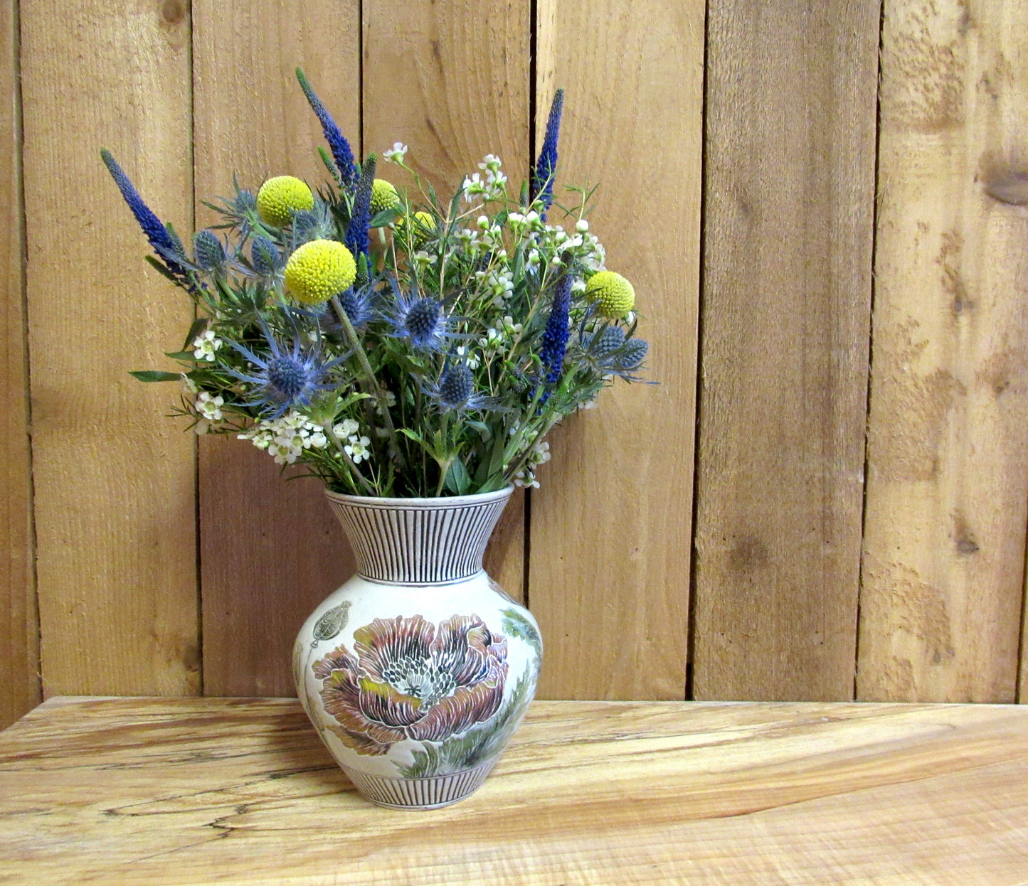 Large Poppy Statement Vase