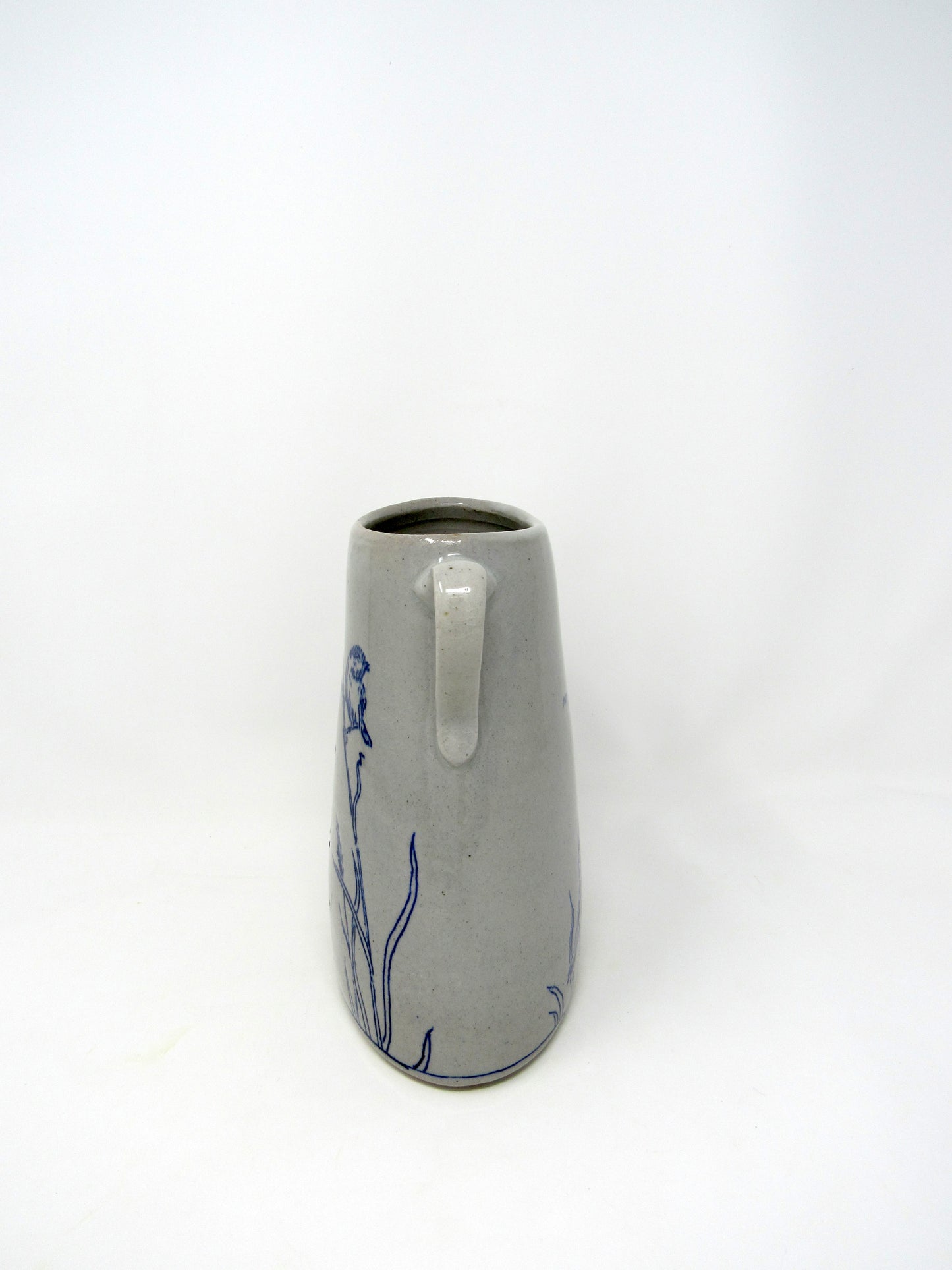 Chickadees in the Meadow Vase, Oval