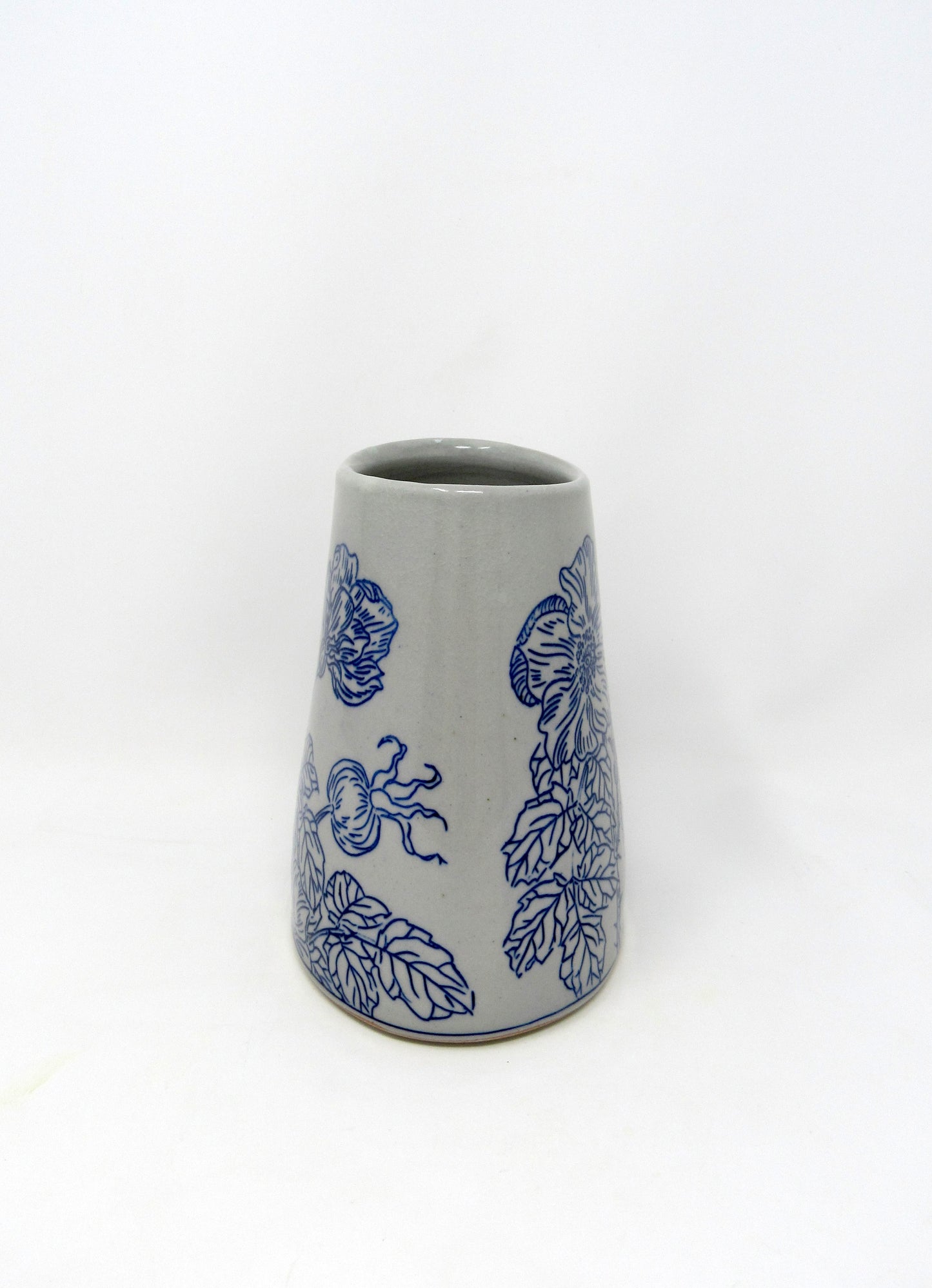 Oval Rugosa Rose Vase