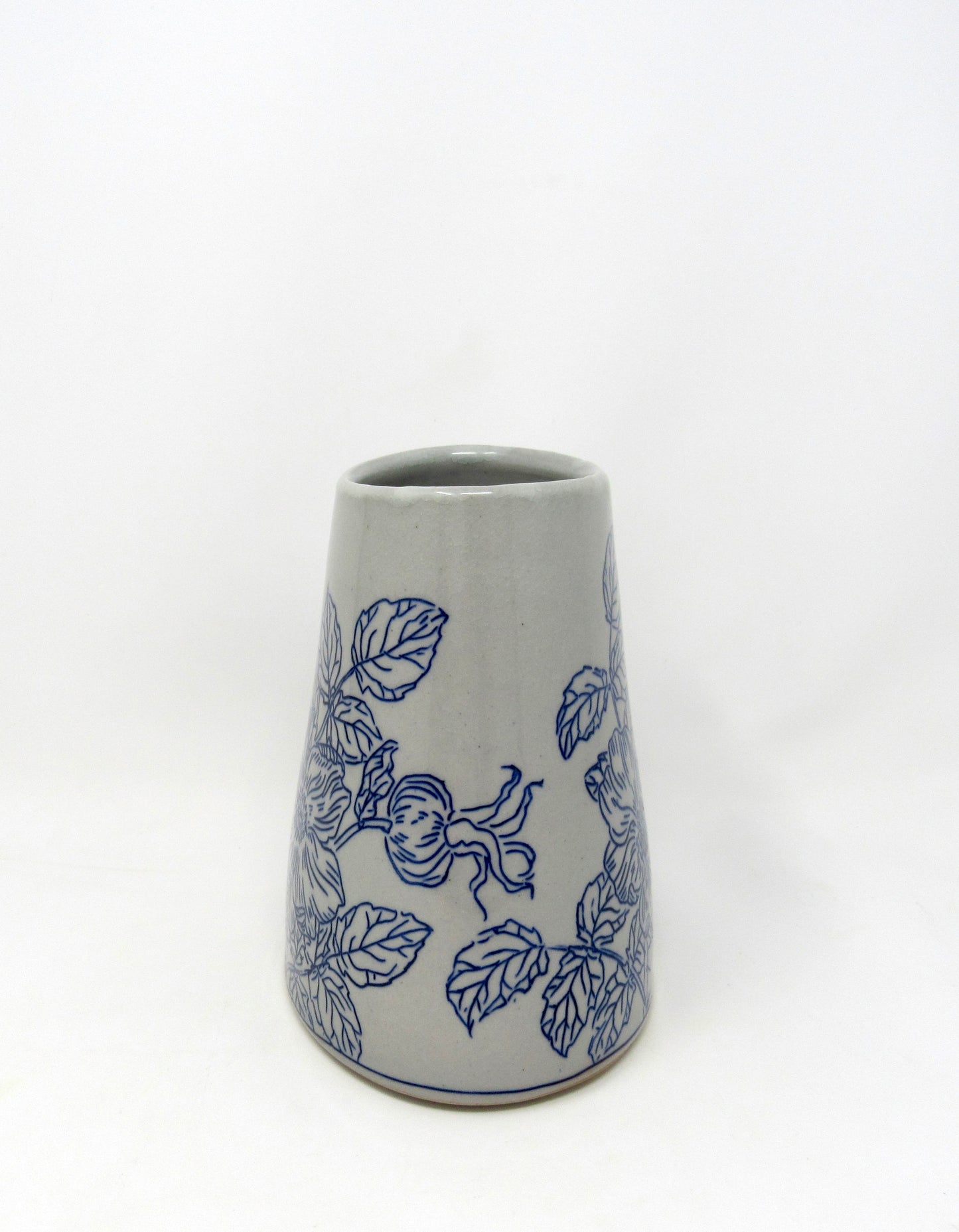 Oval Rugosa Rose Vase