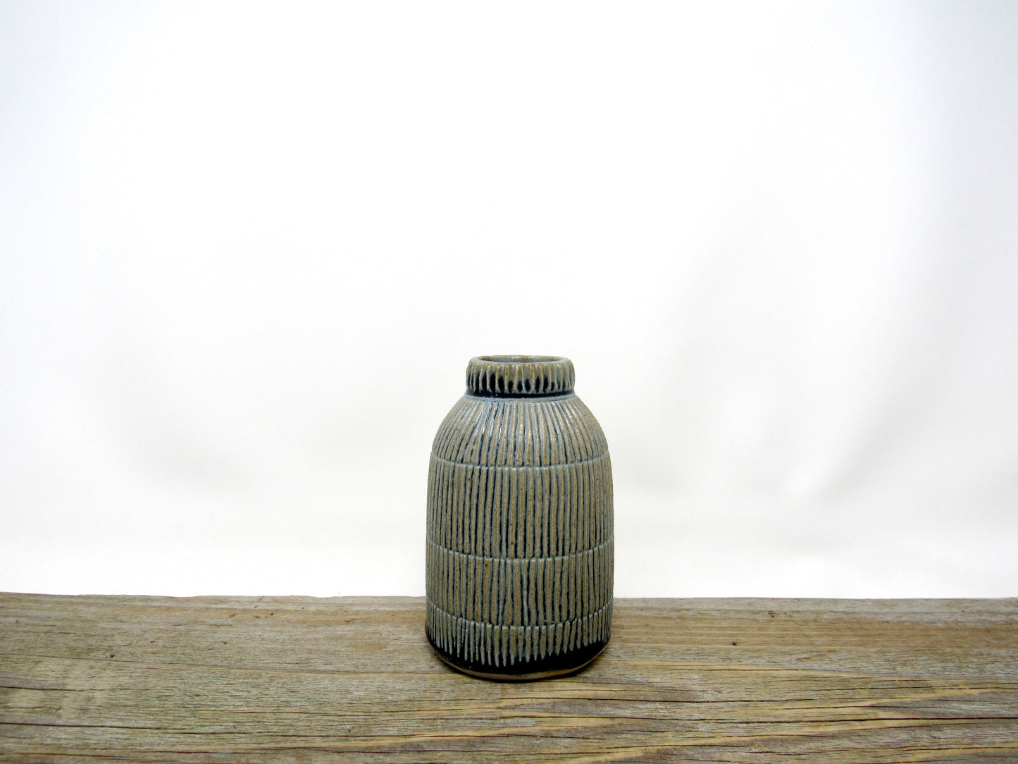 Striped Bud Vase in Blue Ridge