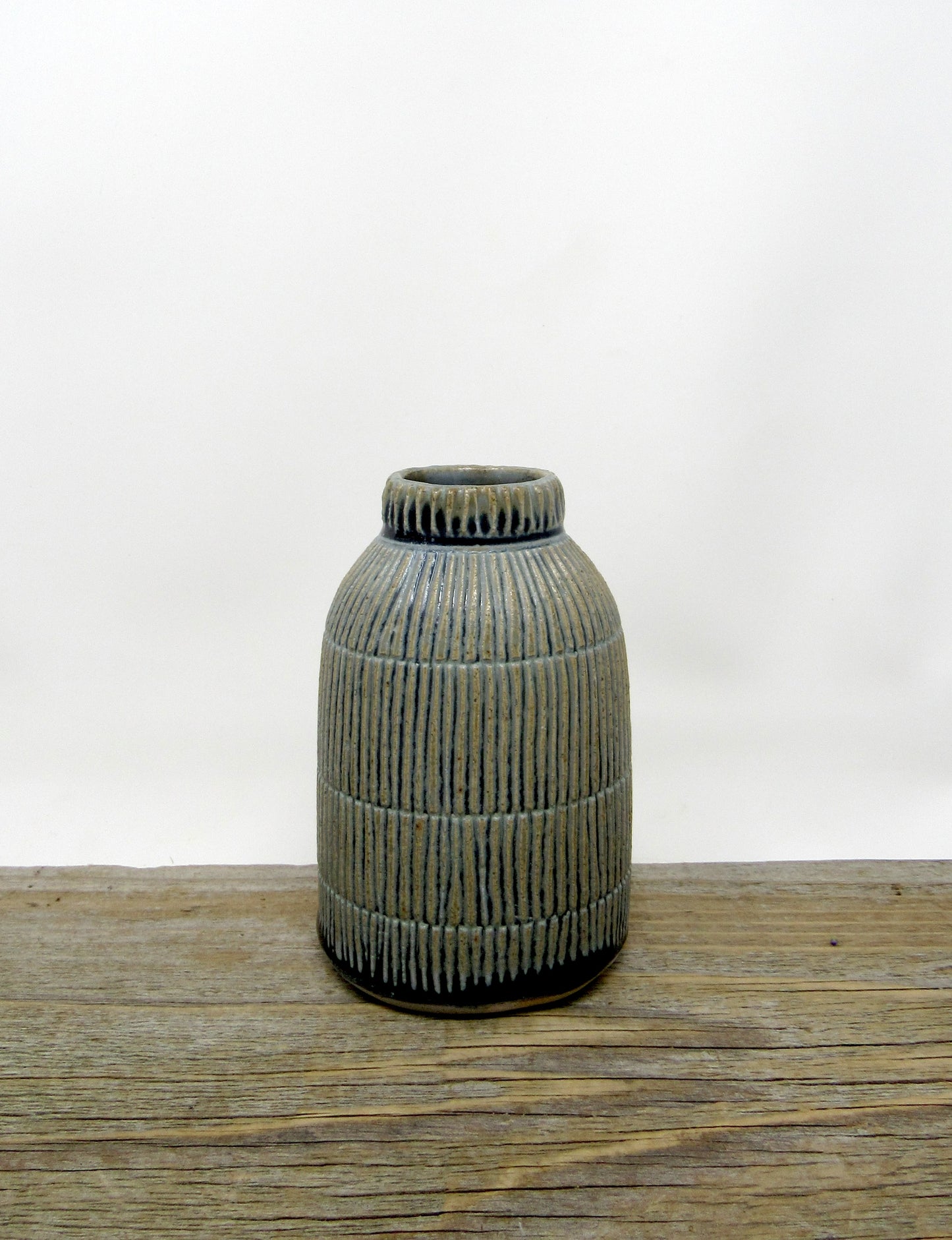 Striped Bud Vase in Blue Ridge