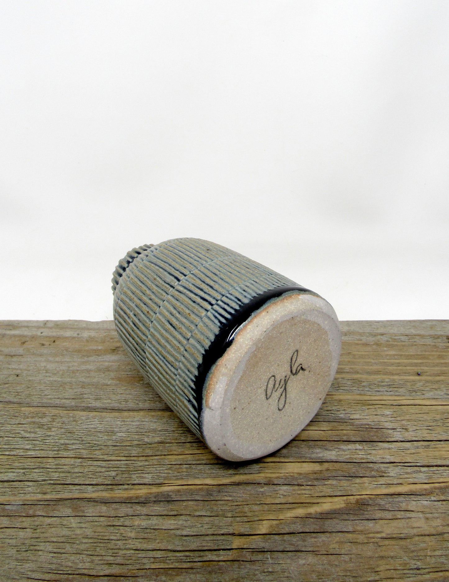 Striped Bud Vase in Blue Ridge