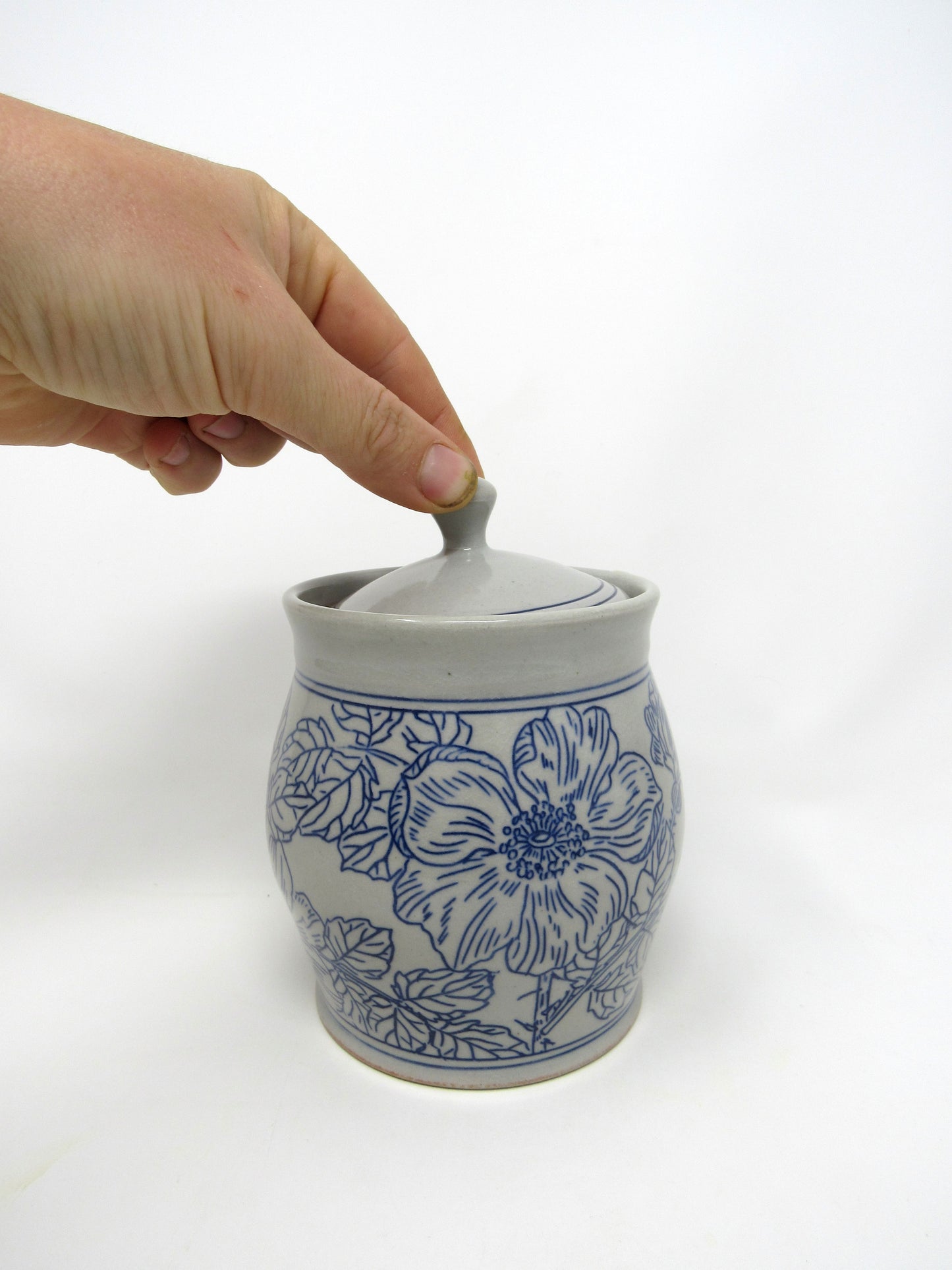 Wild Rose Sugar Jar