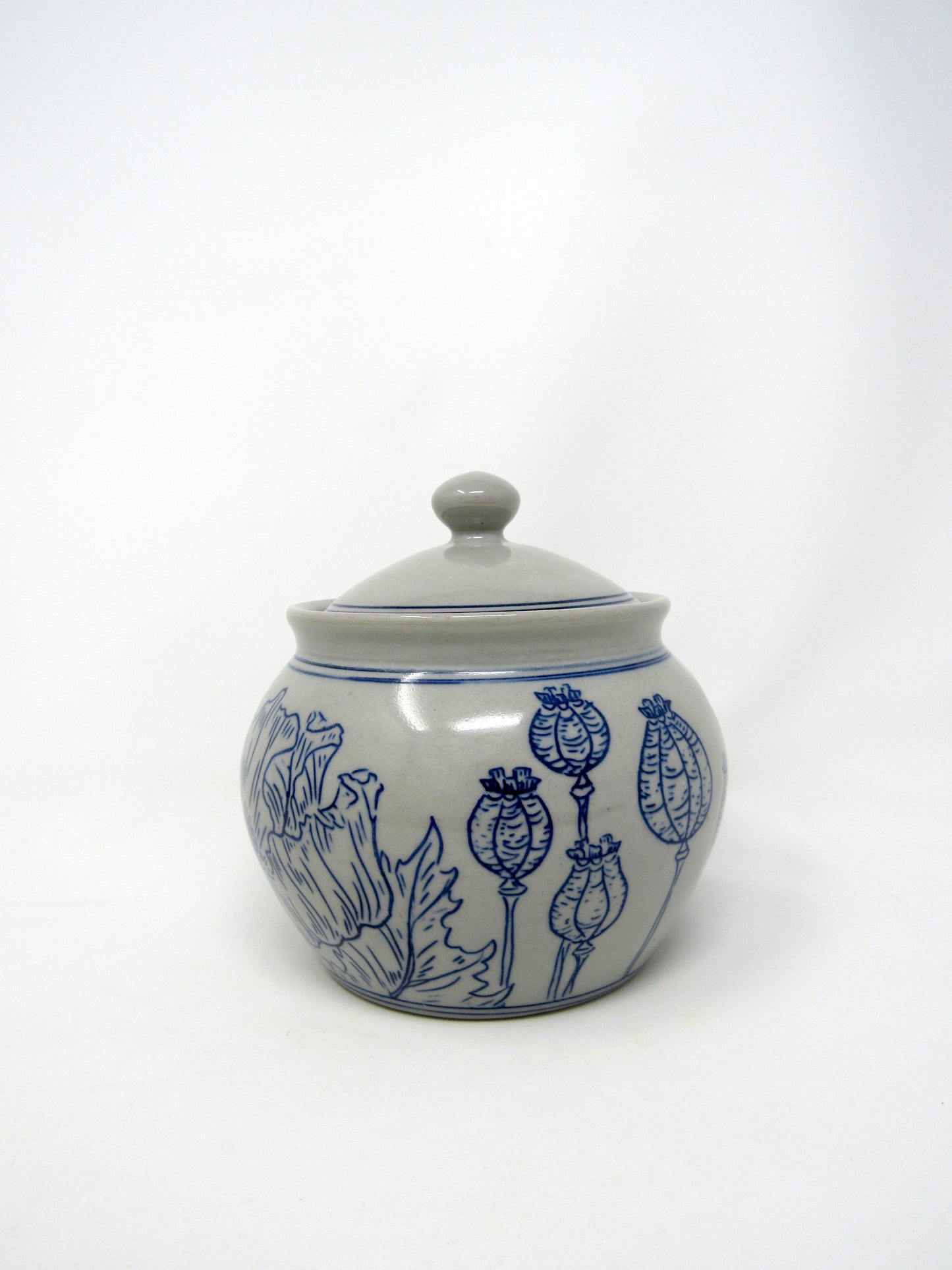 Poppy Flower Sugar Jar