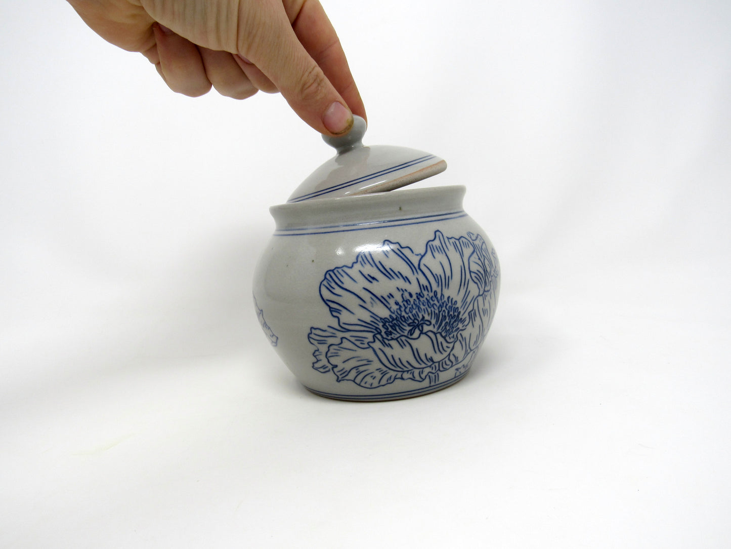 Poppy Flower Sugar Jar