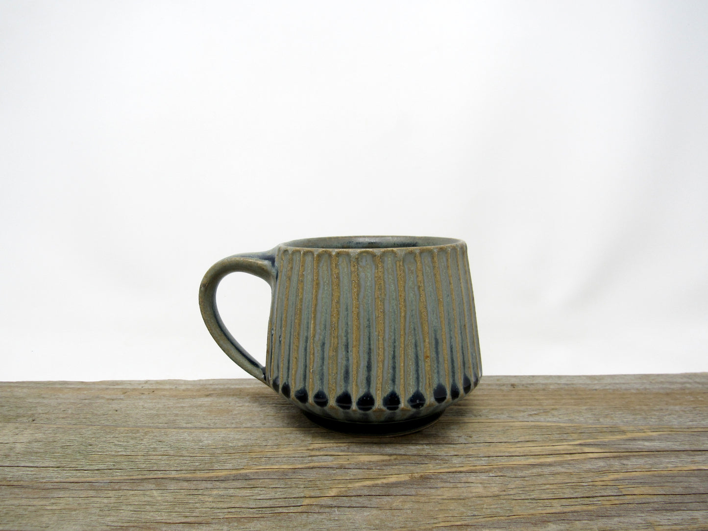 Fluted Mug in Blue #1