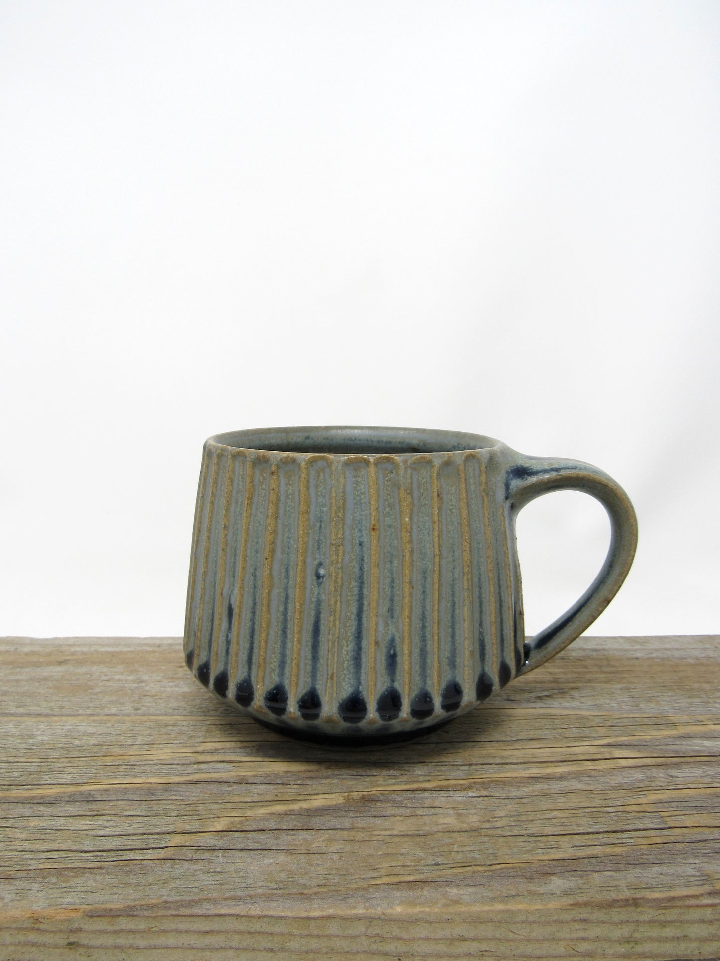 Fluted Mug in Blue #1