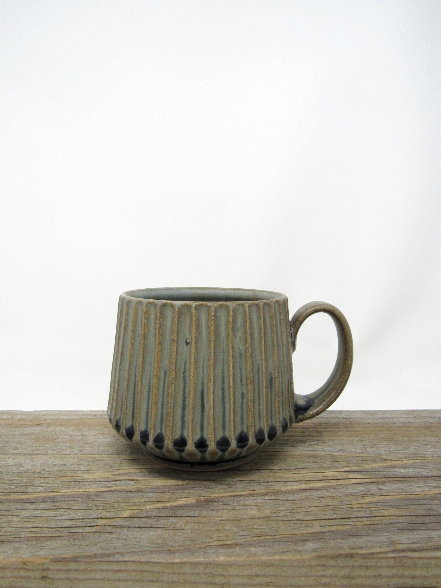 Fluted Mug in Blue #2