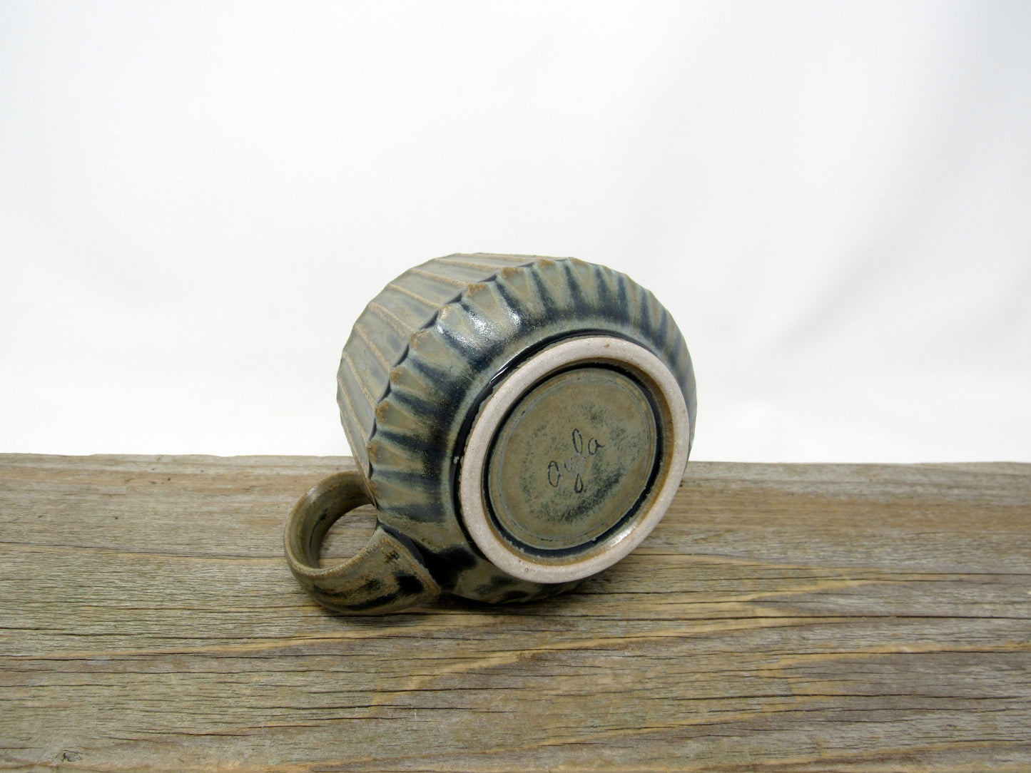 Fluted Mug in Blue #2
