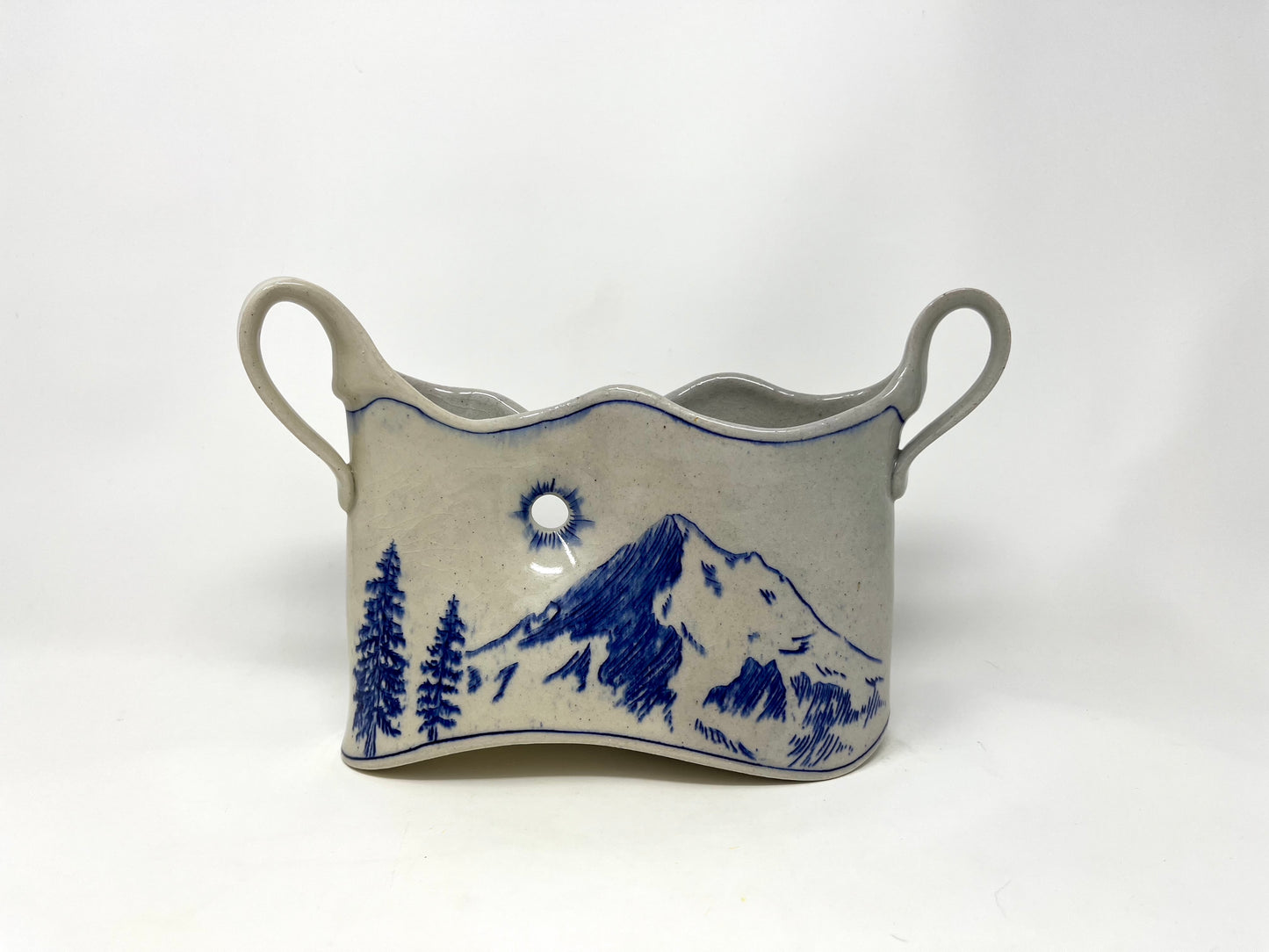 Mountain Landscape Vase: Mt. Baker and Mt. Shuksan
