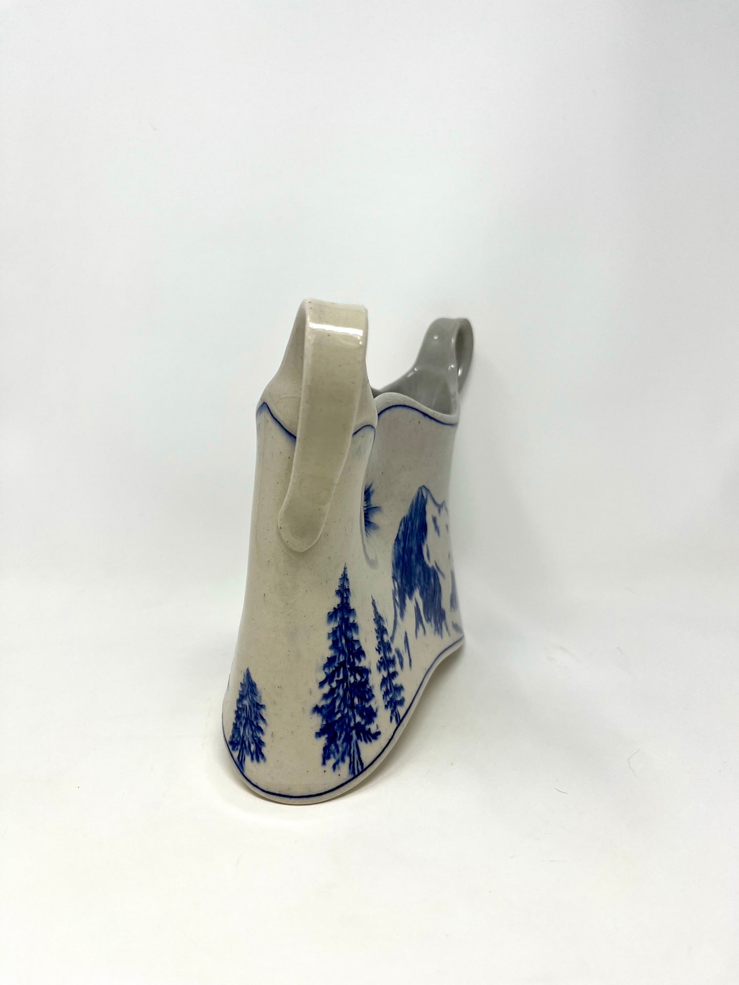 Mountain Landscape Vase: Mt. Baker and Mt. Shuksan