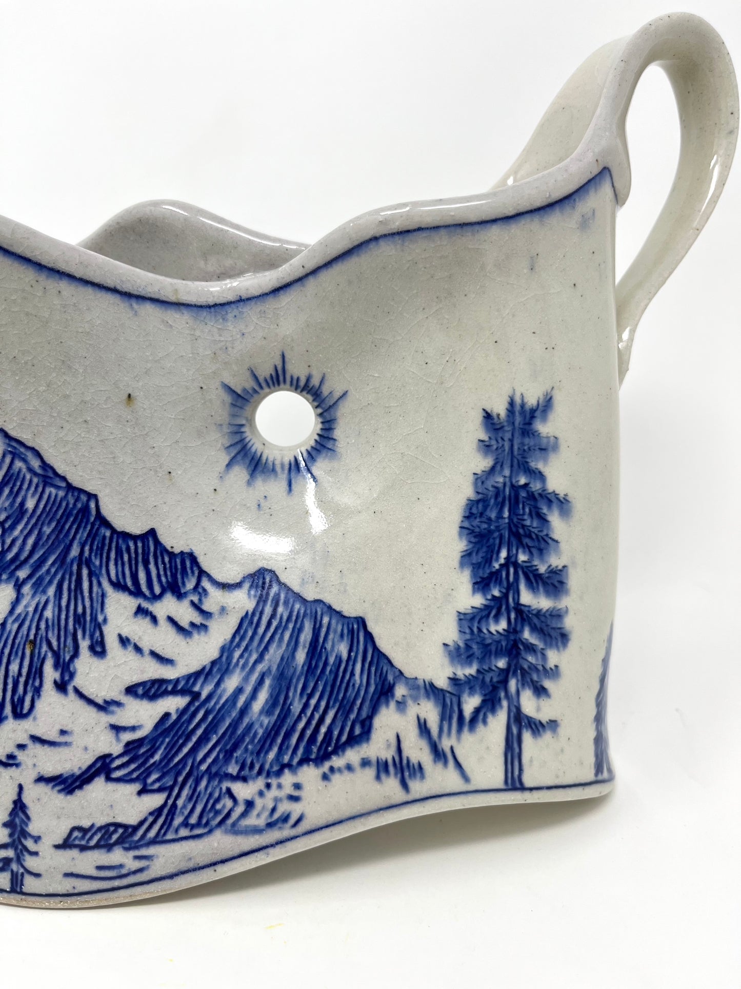 Mountain Landscape Vase: Mt. Baker and Mt. Shuksan
