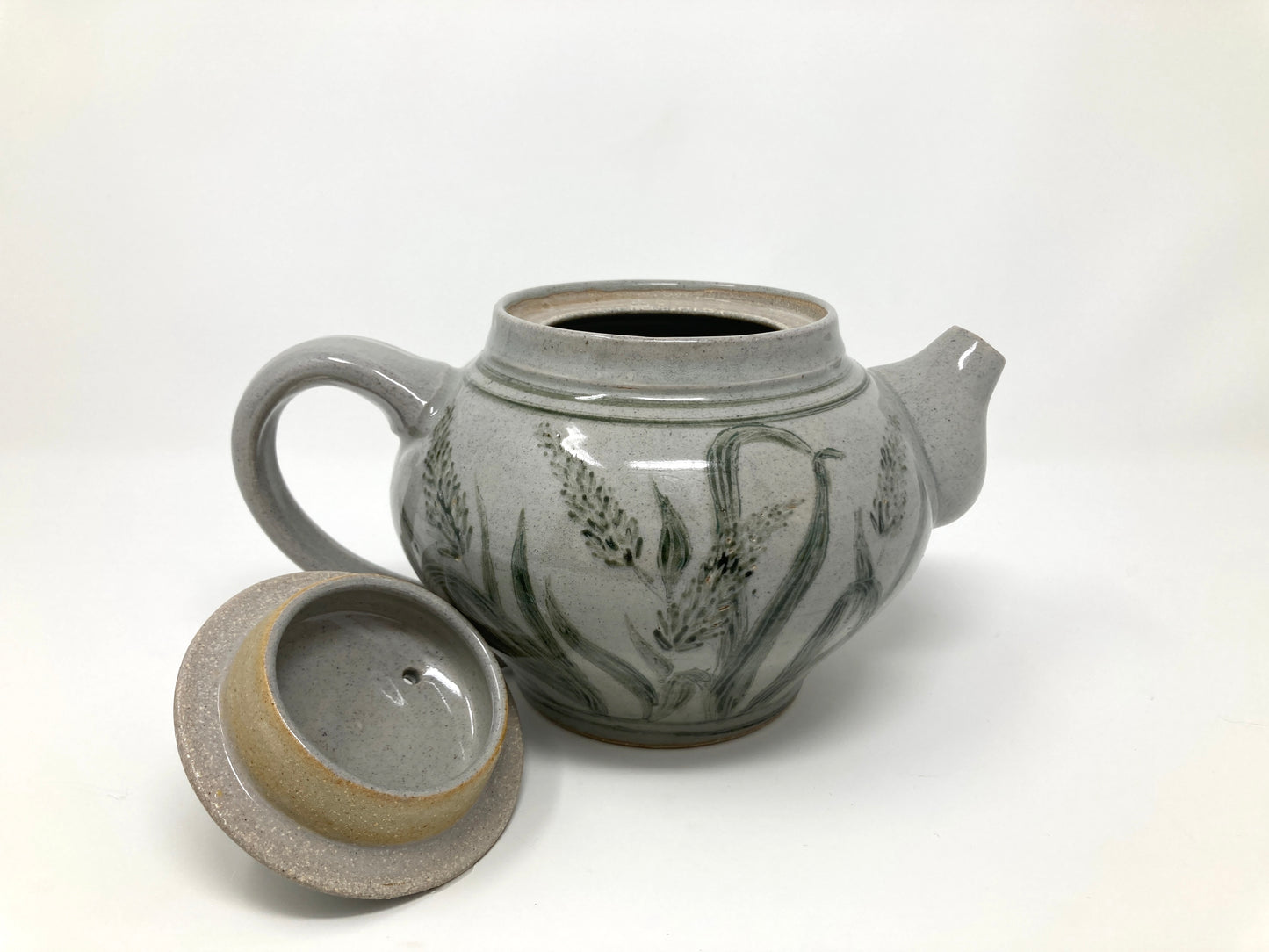 Teapot with Wild Grass